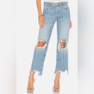 FREE PEOPLE! c light stone wash size 24 jeans!!! Tags on.